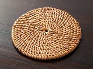 【入数10】アタコースター 丸型 手編み アジアン