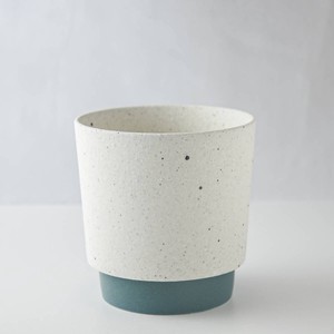 Mino ware Yamatsu Pot/Planter Set Blue M Made in Japan