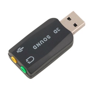 USB 2.0 に 3D マイクスピーカーオーディオヘッドセットマイクサウンドカードアダプター YMB002