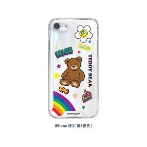 BOOGIE WOOGIE オーロラケース Teddy Bear【 iPhone SE 3、2 】