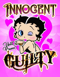 【Betty Boop】ティン サイン Boop Guilty BB-DE-MT2581