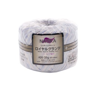 ロイヤルグランデ　レース糸　MIX　20番手25g玉巻 約110m　日本製　R-4  high-Quality-Egyptian-Cotton