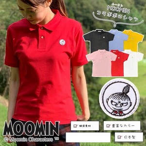 Polo Shirt MOOMIN L Patch Colaboration New Color