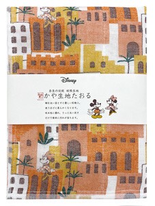 【日本製】Disney ディズニー かや生地 たおる 『オアシスデート』 奈良の 蚊帳生地 使用