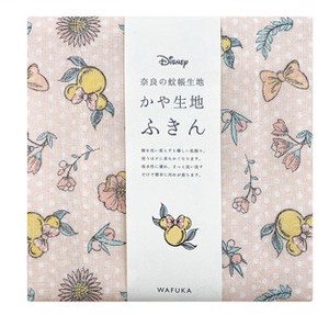 【日本製】Disney ディズニー かや生地 ふきん 『ガーリースタイル/ミニー』 奈良の 蚊帳生地