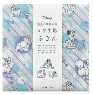 【日本製】Disney ディズニー かや生地 ふきん 『Dogs』 奈良の 蚊帳生地