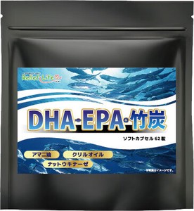 DHA・EPA+竹炭 アマニ油  竹炭 チャコール 納豆 ナットウキナーゼ ビタミンE オメガ3 必須脂肪酸