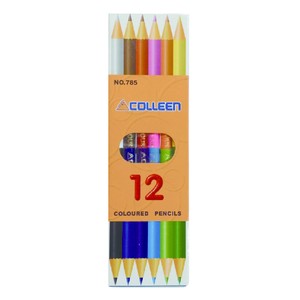 コーリン　785丸 6本12色紙箱入り色鉛筆