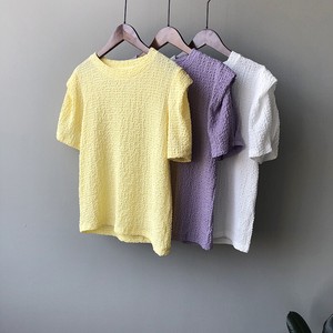 T-shirt Plain Color T-Shirt Tops 3-colors