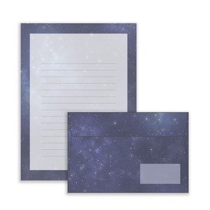 WORLD CRAFT Letter set Sky Gift Set Night Clouds Stationery Made in Japan