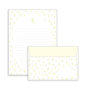 WORLD CRAFT Letter set Gift Flower Set Stationery Mimosa Made in Japan