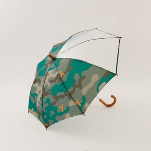キッズ雨傘 50cm カモフラージュ GREEN 【392／サンキューニ】 Q060