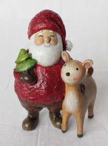 【2022クリスマス】彩か｜Saika　クリスマス オーナメント  Santa &  reindeer with  Tree