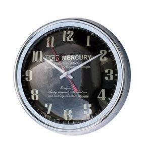 Wall Clock black Mercury