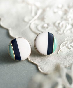 Mino ware Clip-On Earrings M Made in Japan