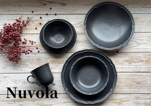 【在庫限り】Nuvola（ヌヴォラ） Black【美濃焼　軽量食器　日本製　洋食器】ヤマ吾陶器