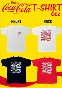 Coca-Cola コカ・コーラ 【 Tシャツ 6oz / 4連ロゴ  】フルーツオブザルーム  CC-VT25sp