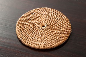 アタコースター 丸型 手編み アジアン シンプル