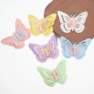 Material Pearl Butterfly Embroidered 1-pcs