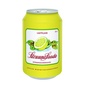 キャンペーン商品【北欧】[Laitilan]レモンソーダ 炭酸飲料 330ml