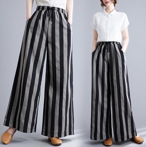 Full-Length Pant Stripe Casual Wide Pants
