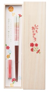 Chopsticks Pink Chopstick Rest Attached M Made in Japan