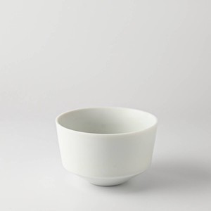 晋山窯ヤマツ Frustum 茶碗 白釉[日本製/美濃焼/和食器]