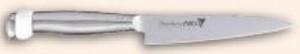“S” 本刃付けオールステンレス庖丁（カラーシリコンリング付）ペティナイフ130mmホワイトFC-3000WH