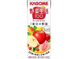 カゴメ 野菜生活100アップルサラダ 紙 200ml x12 【野菜ジュース】