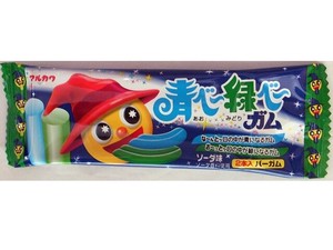 丸川製菓 あおべーみどりべーガム 2本 x20 【駄菓子】
