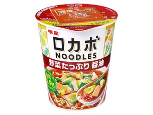 明星食品 ロカボヌードル 野菜たっぷり 醤油 55g x12 【ラーメン】