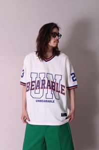 【ユニセックス】UNBEARABLE ライン リブ Tシャツ(RMS)