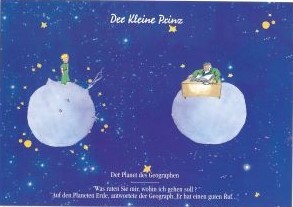 ■輸入ポストカード■ 星の王子さま  The Little Prince / Le Petit Prince