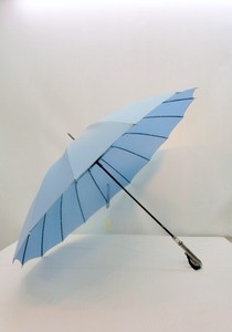 超特激安商品）雨傘・長傘-婦人　和風16本骨男女兼用無地手開き雨傘