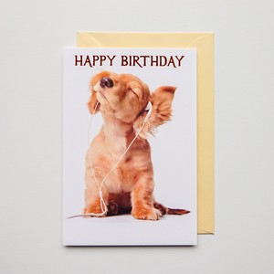 グリーティングカード バースデーカード 誕生日カード 犬 輸入カード ドイツ製