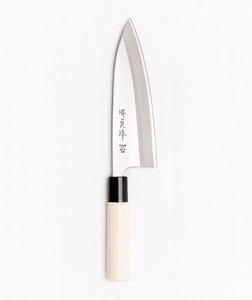 日本の和包丁 ステンレス出刃180mm 片刃
