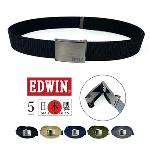 Belt EDWIN Nylon Long M 5-colors Made in Japan