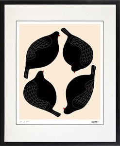 アートパネル MEOMEO 四羽の鳩(C4924)