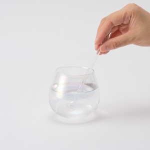 Bubble Glass with Glass Stirrer