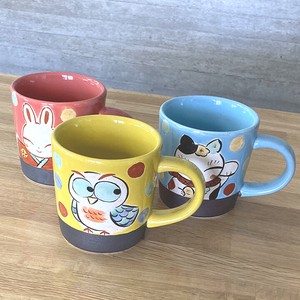 Mug single item Owl Rabbit 3-types