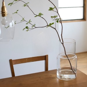 （高さ30cm）リューズガラス フラワーベース プース／リサイクルガラス 花瓶 枝物