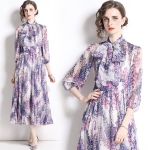 Casual Dress Floral Pattern One-piece Dress
