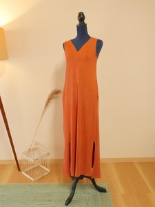 Casual Dress Plain Color Organic Cotton One-piece Dress M