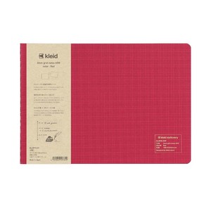 Kleid Notebook Red Grid 2mm
