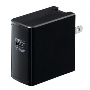 PD対応USBアダプター1ポート45W ブラック VFPD45BK