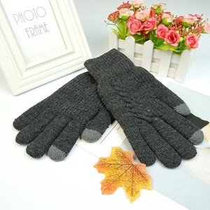 冬 メンズ カシミア二層厚の暖かい手袋 19#YMA582