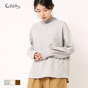 T-shirt cafetty Pullover Mock Neck