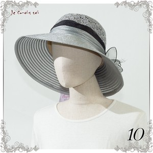 透かしニット編みのエレガンス帽子　透かし編みなので　通気が良く夏でも蒸れない　帽子です