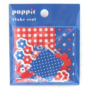 WORLD CRAFT Planner Stickers Flower Check Stationery Retro POPPiE Flake Seal