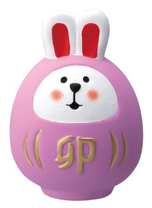 Ornament concombre Zodiac Decoration Daikoku Rabbit Daruma